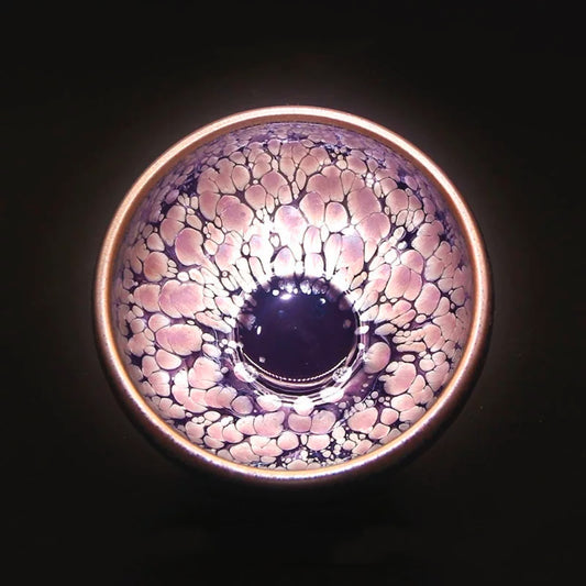 Purple-Gold Oil-Drop Magnolia Cup
