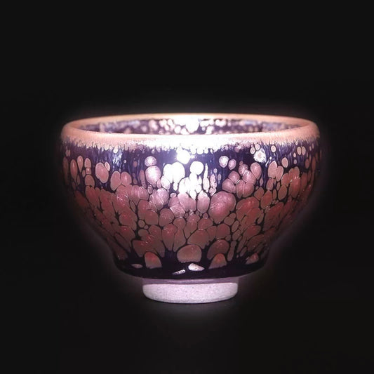 Purple-Gold Oil-Drop Magnolia Cup