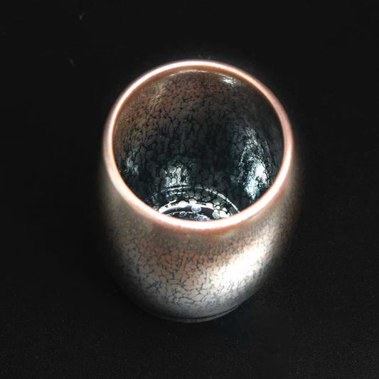 Silver Oil-Drop Grip Cup