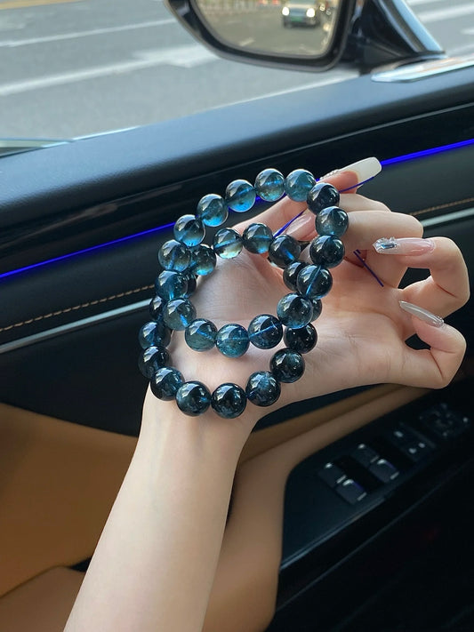 Aquamarine Black Flash Crystal